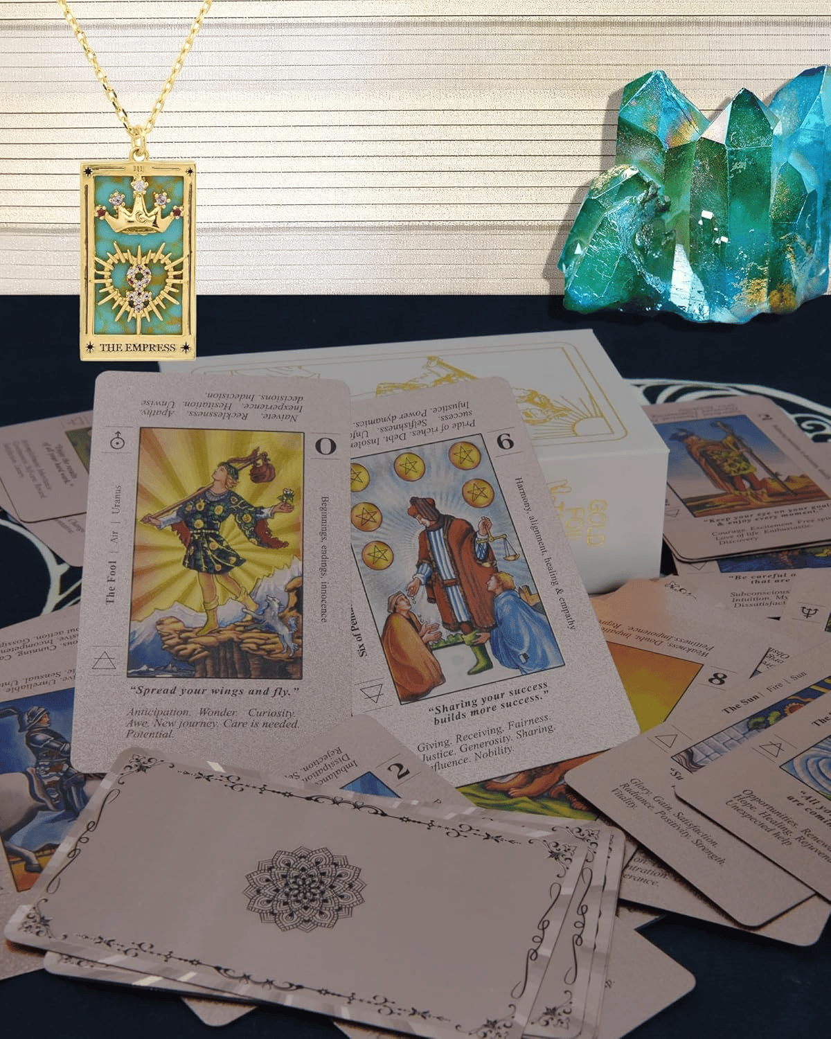 OracleGleam - Luxury Tarot Deck for Beginners & Pros