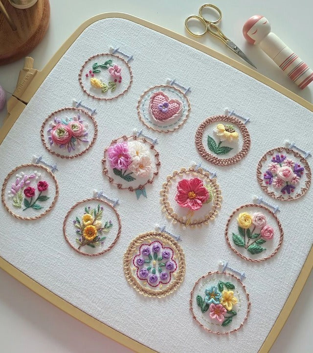 BloomStitch – Small Flower Embroidery Kit