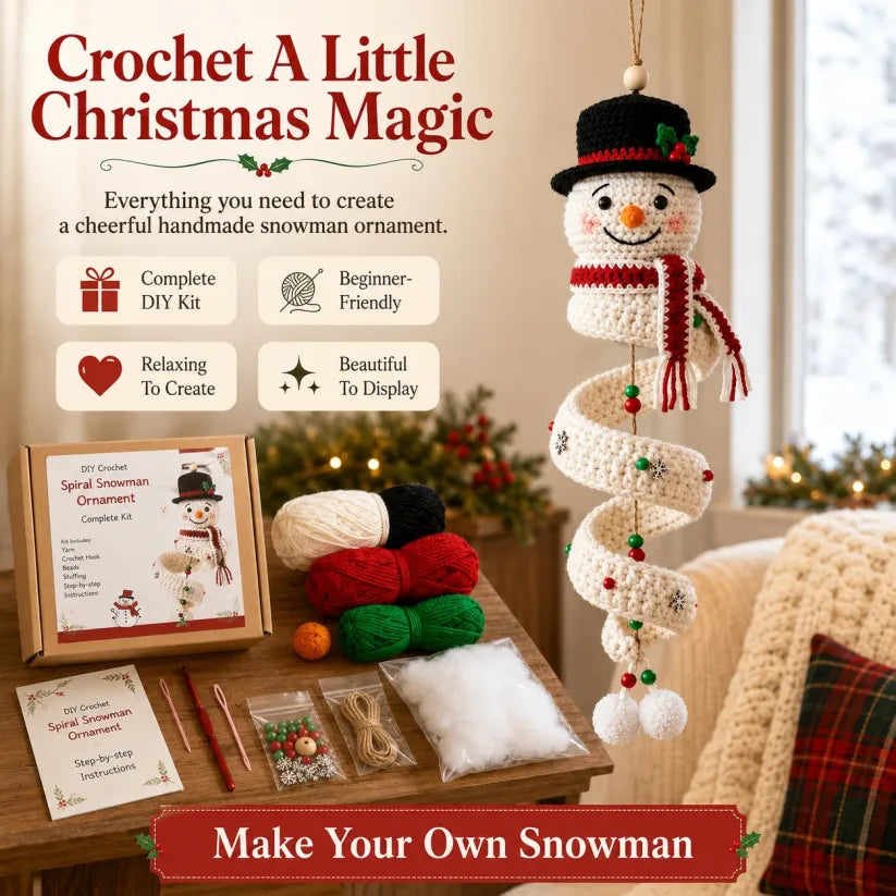 SnowCraft – Complete Crochet Snowman DIY Kit