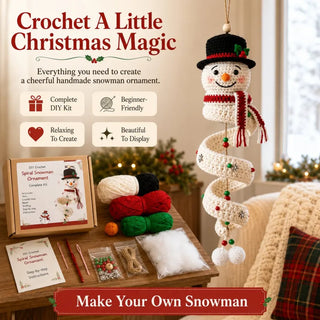 SnowCraft – Complete Crochet Snowman DIY Kit