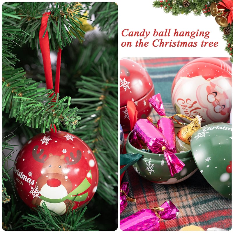 Festive Candy Jar Ball | Tree & Gift Ornament