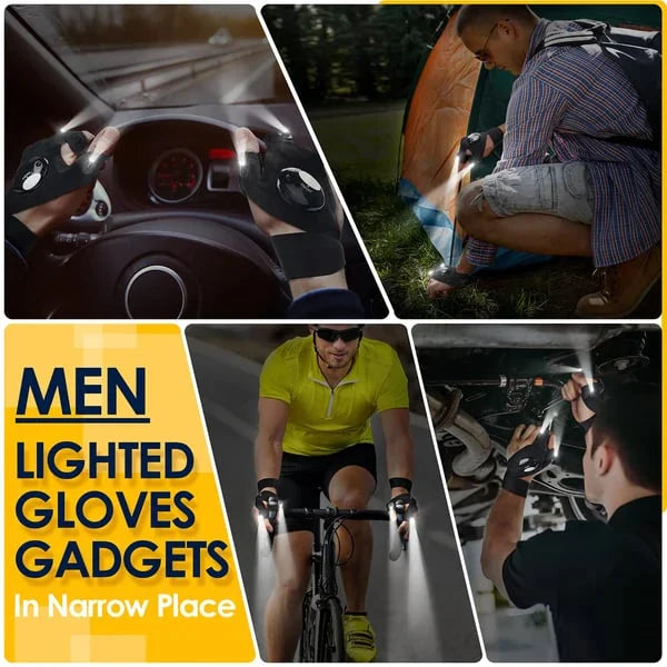 GlowGrip - Waterproof LED Flashlight Gloves
