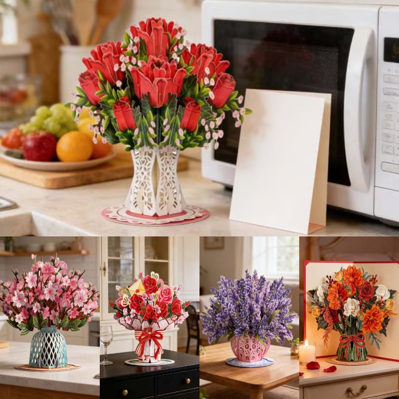 BloomingHeart - Dual Gift Pop-Up Card