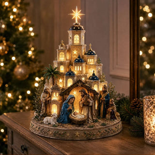 HolyLume – Detailed Nativity Church Light Decor