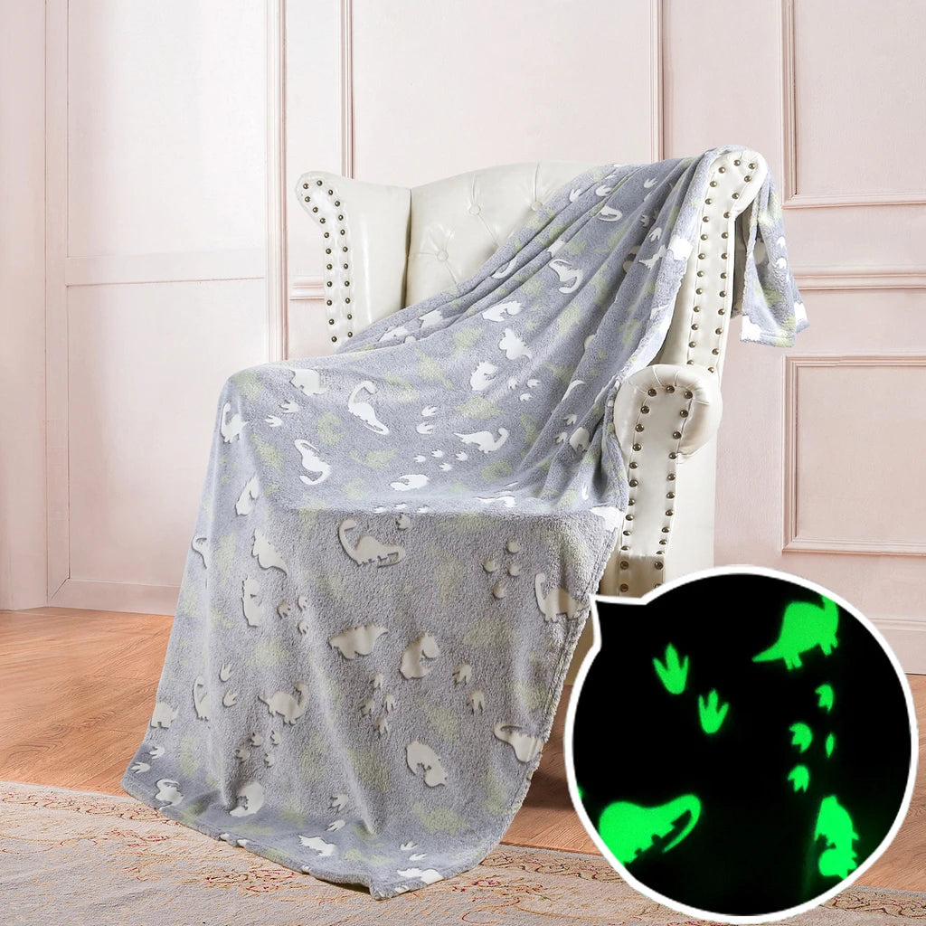 StellarDreams - Luminous Plush Velvet Galactic Blanket marnetic
