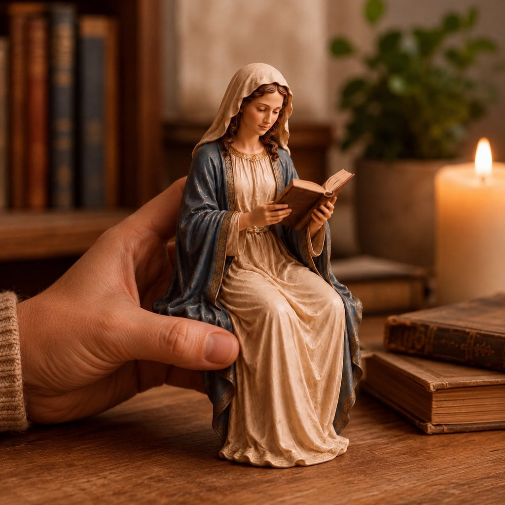 DivineRest - Virgin Mary Reading Figurine