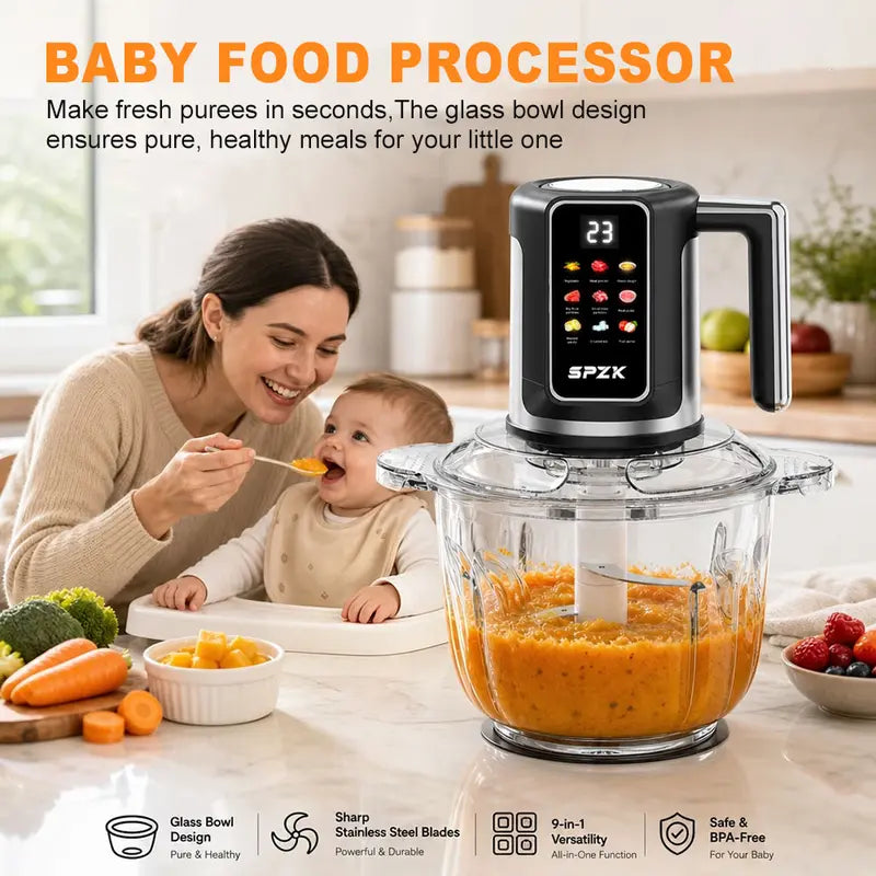 KitchenCaddy – 9-in-1 Smart Baby Food Processor & Chopper