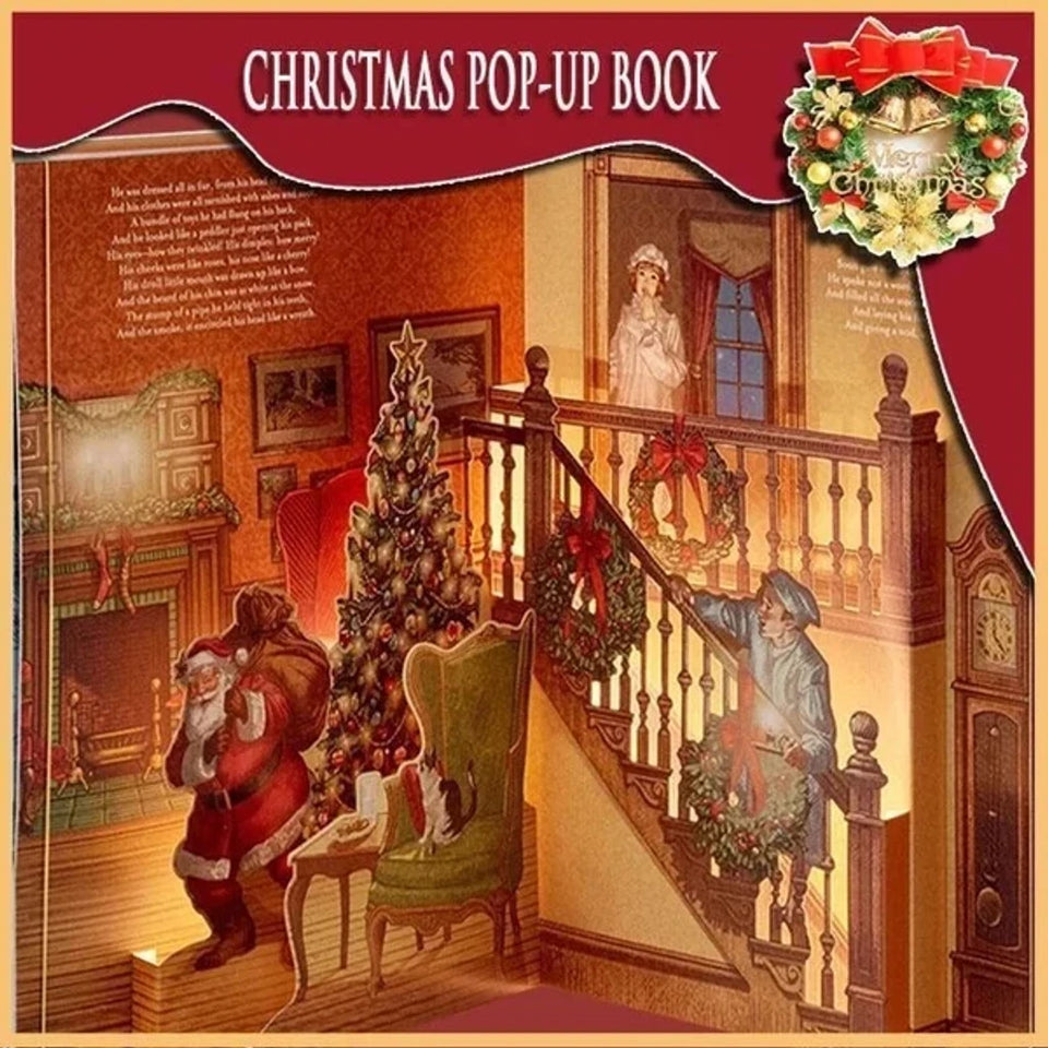 The Enchanted Christmas Eve Pop-Up Book (Light + Sound)