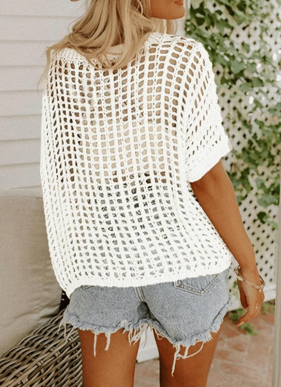 Airéa | Chic Crochet Pullover for Summer Days