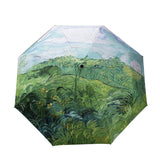 RetroShade – Vintage Stained Auto Umbrella