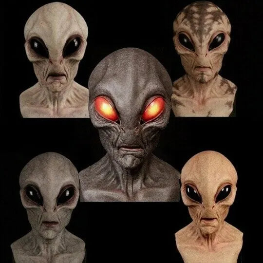 AlienAllure - Spooky Halloween Alien Mask