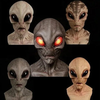 AlienAllure - Spooky Halloween Alien Mask