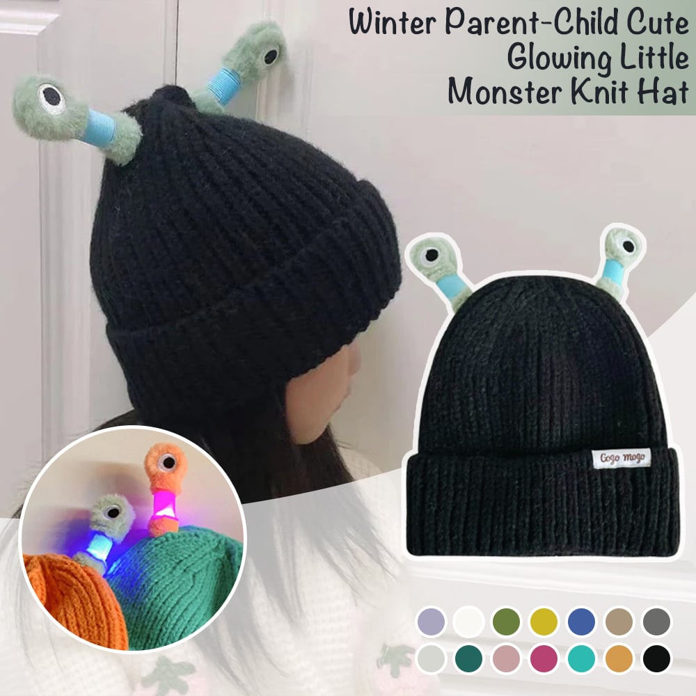 GlowChums Cozy Monster Knit Hat marnetic