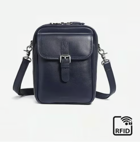 LuxeLoom – Classic Leather Crossbody Bag