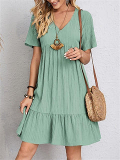 VintageMuse – Retro V-Neck Women’s Top