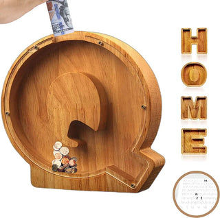 SmoothSaver - Handcrafted Wooden Piggy Bank