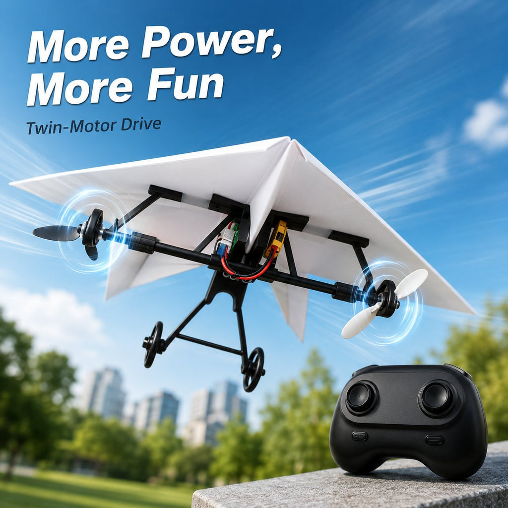 Hotfree Power-Up RC Paper Airplane Kit