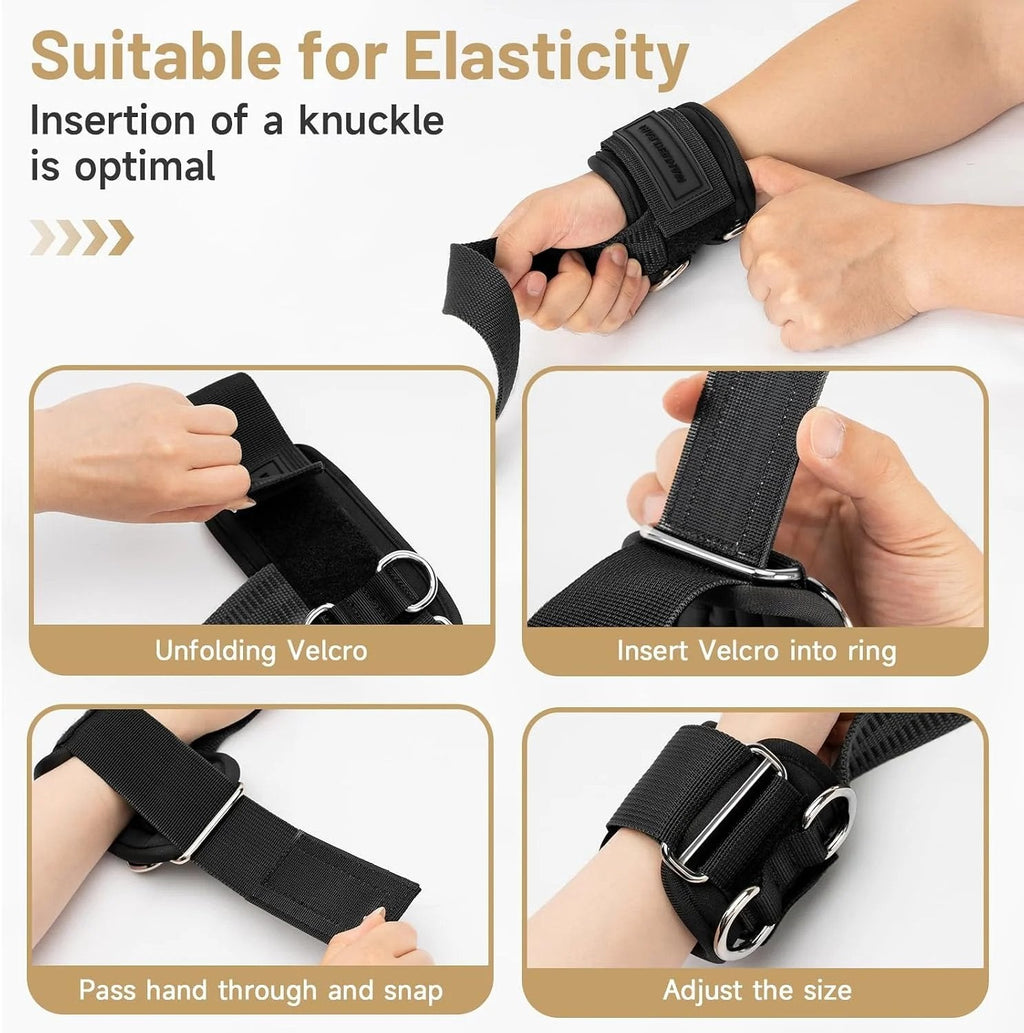 GripCore – Premium 2-in-1 Weight Lifting Wrist Straps