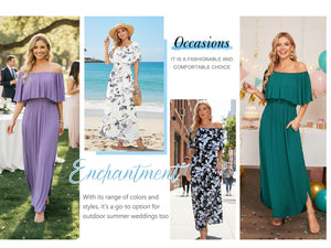 GraceLoom – Flowing Shoulder Dress
