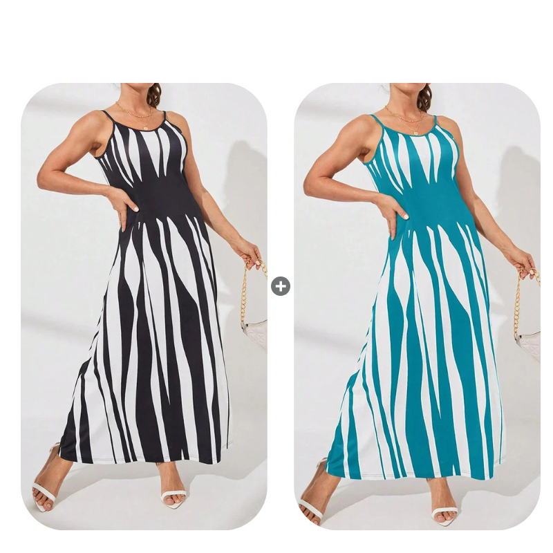 AureliaGlow – Striped Maxi Cami Dress
