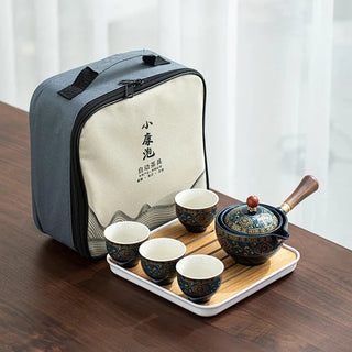 TeaVoyage 360° - The Portable Tea Maker Set with 4 Cups and Travel Bag marnetic
