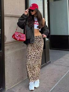 🔥Hot Sale 49% OFF-Women's High Waist Bodycon Leopard Printed Skirt
