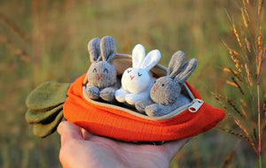 BunnyPeek – Hide & Seek Carrot Pouch
