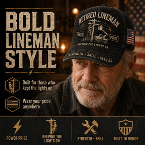 Retired Lineman Keeping The Lights On Commemorative Cap