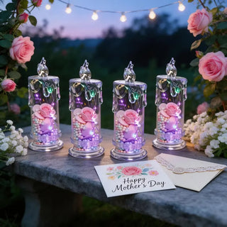 RoseGlow – Realistic Rose Candle Lights