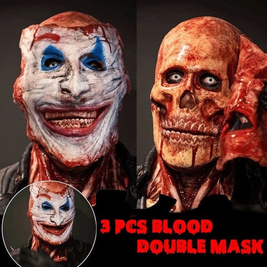 Halloween Blood Double Mask