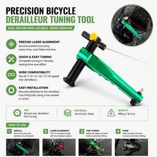 Laser Cutter for Bicycle Chains – Precision Alignment Tool for Derailleur Setup