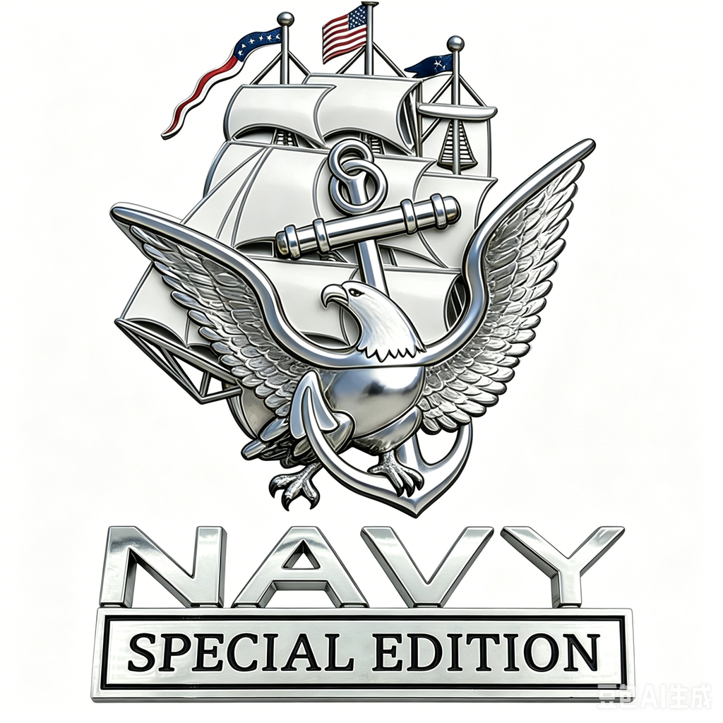 NavyHonor – Navy Veteran Metal Auto Emblem