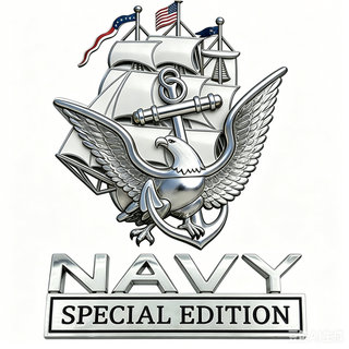 NavyHonor – Navy Veteran Metal Auto Emblem