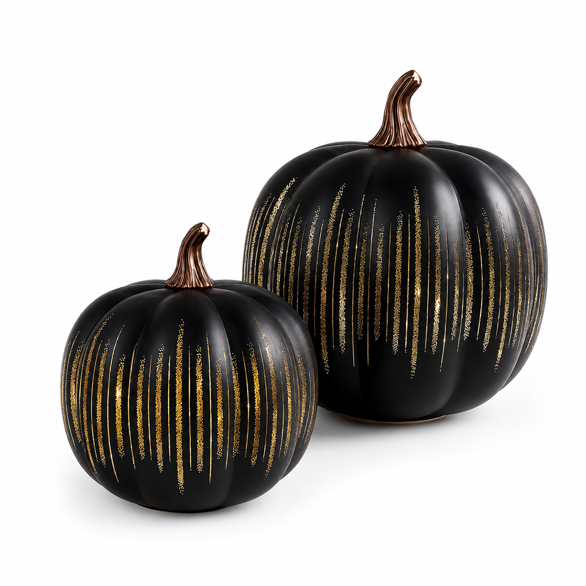 GlowHaven – Decorative Twinkling Glass Pumpkin Light