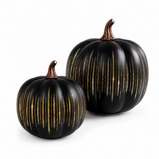 GlowHaven – Decorative Twinkling Glass Pumpkin Light