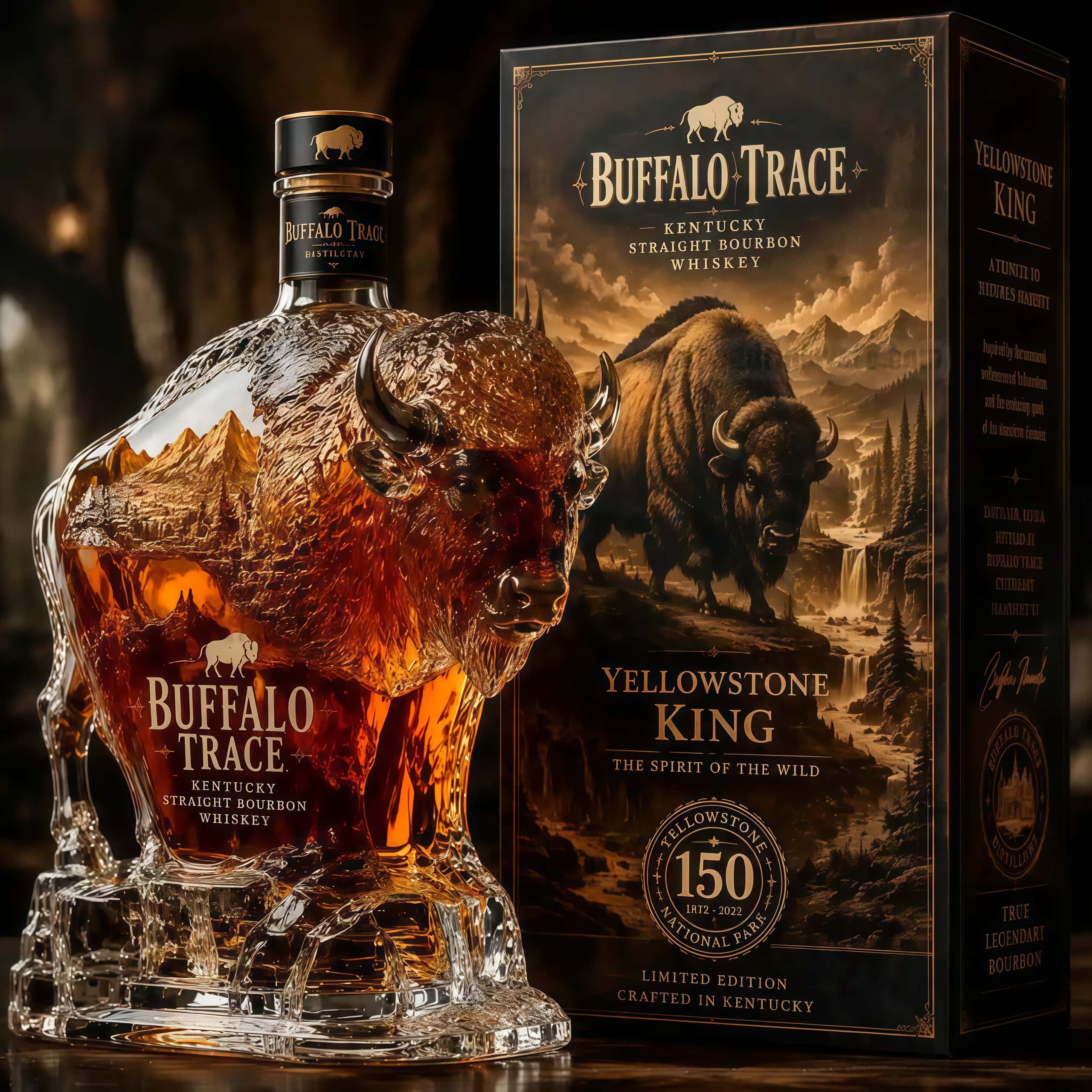 BuffaloCrest – Commemorative Mountain Whiskey Bottle