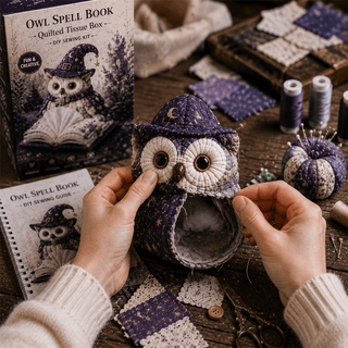 StitchOwl – Quilted Tissue Box DIY Sewing Kit