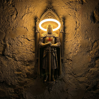 KnightGlow – Medieval Knight Wall Lamp