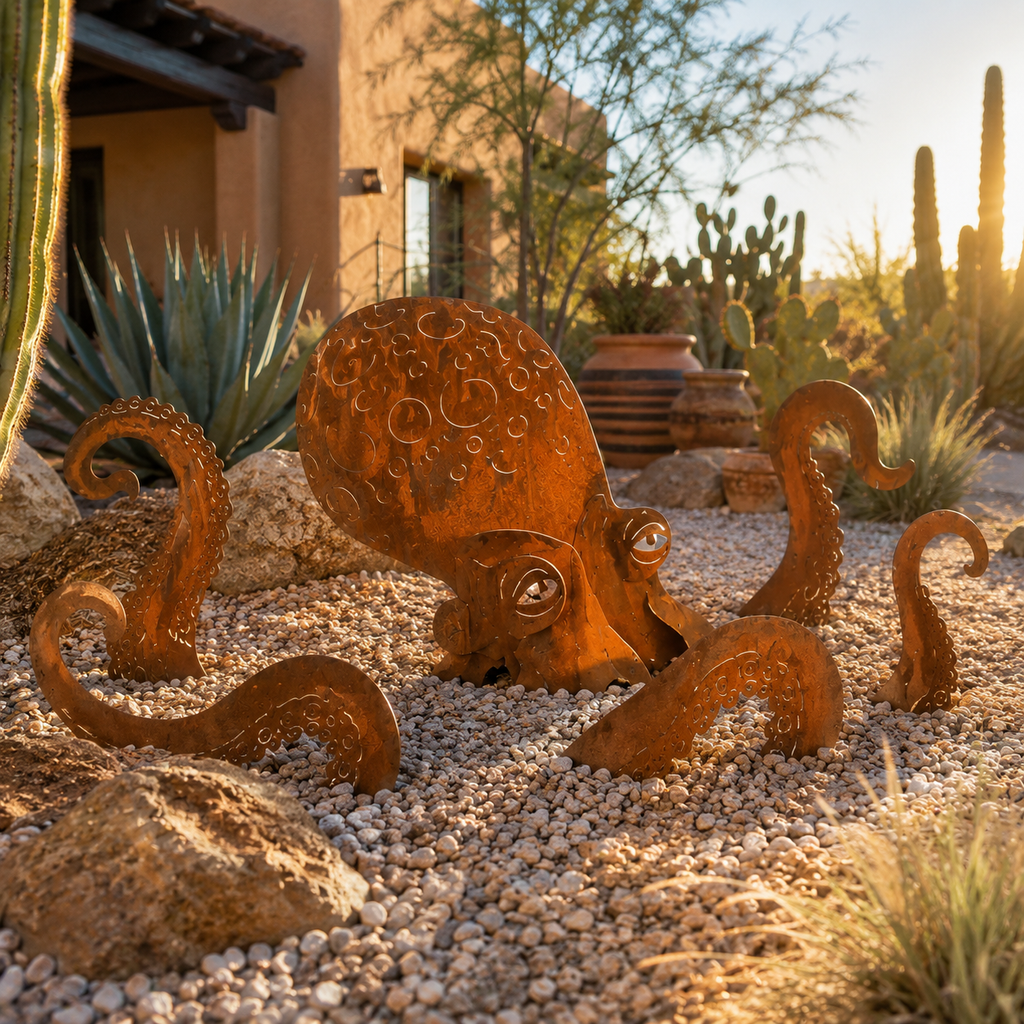 SeaPhantom – Giant Squid Yard Art