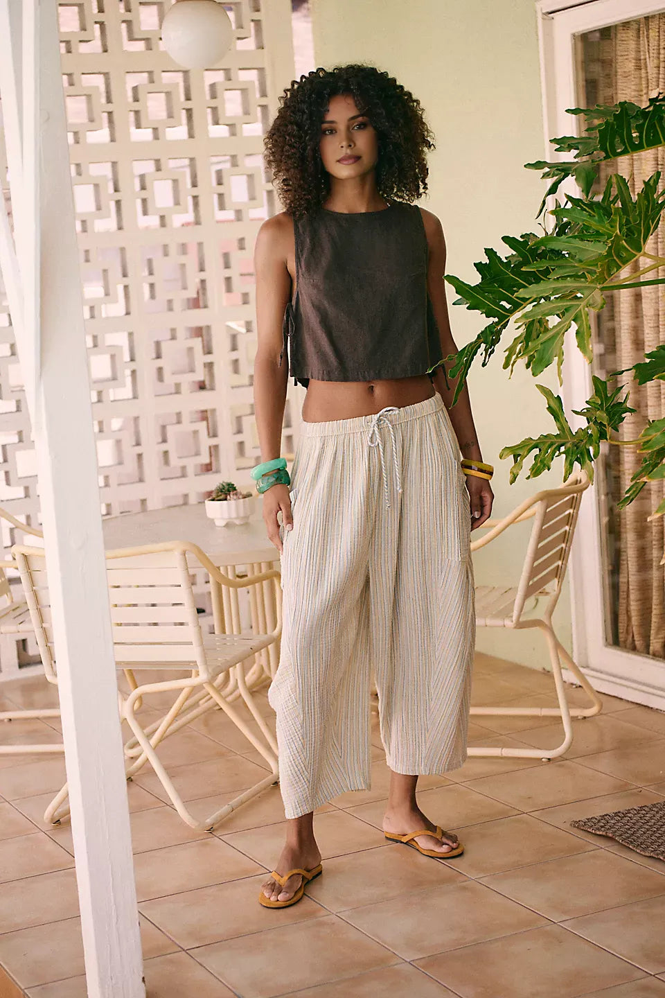 LuxeLines – Striped Comfort Pants