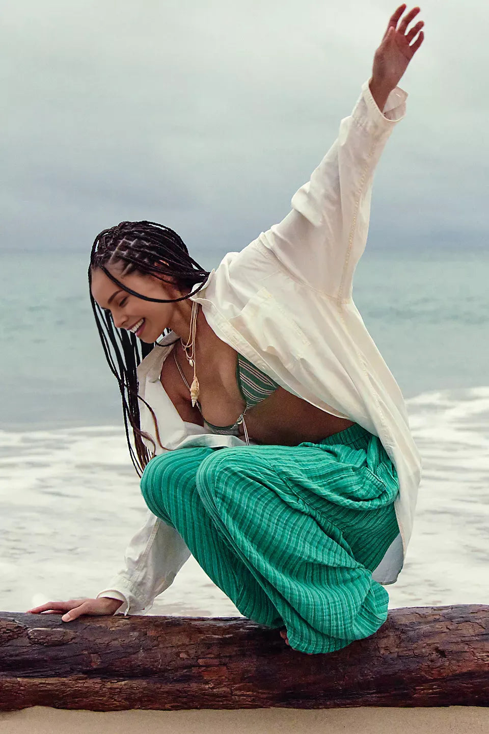 LuxeLines – Striped Comfort Pants