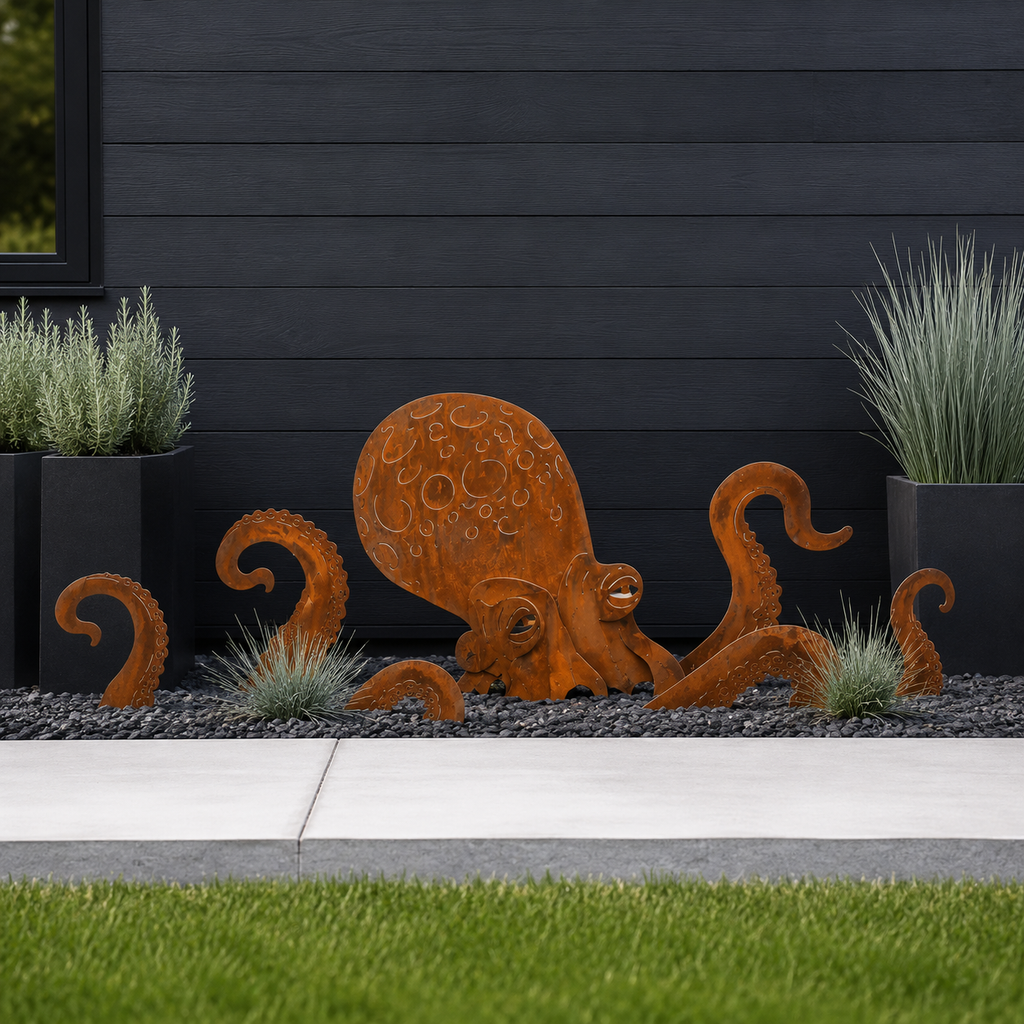 SeaPhantom – Giant Squid Yard Art