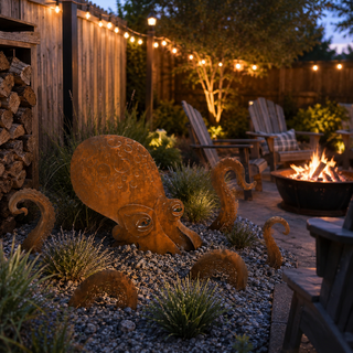 SeaPhantom – Giant Squid Yard Art