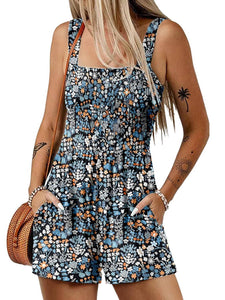 VeloraChic – Summer Square Neck Loose Casual Romper