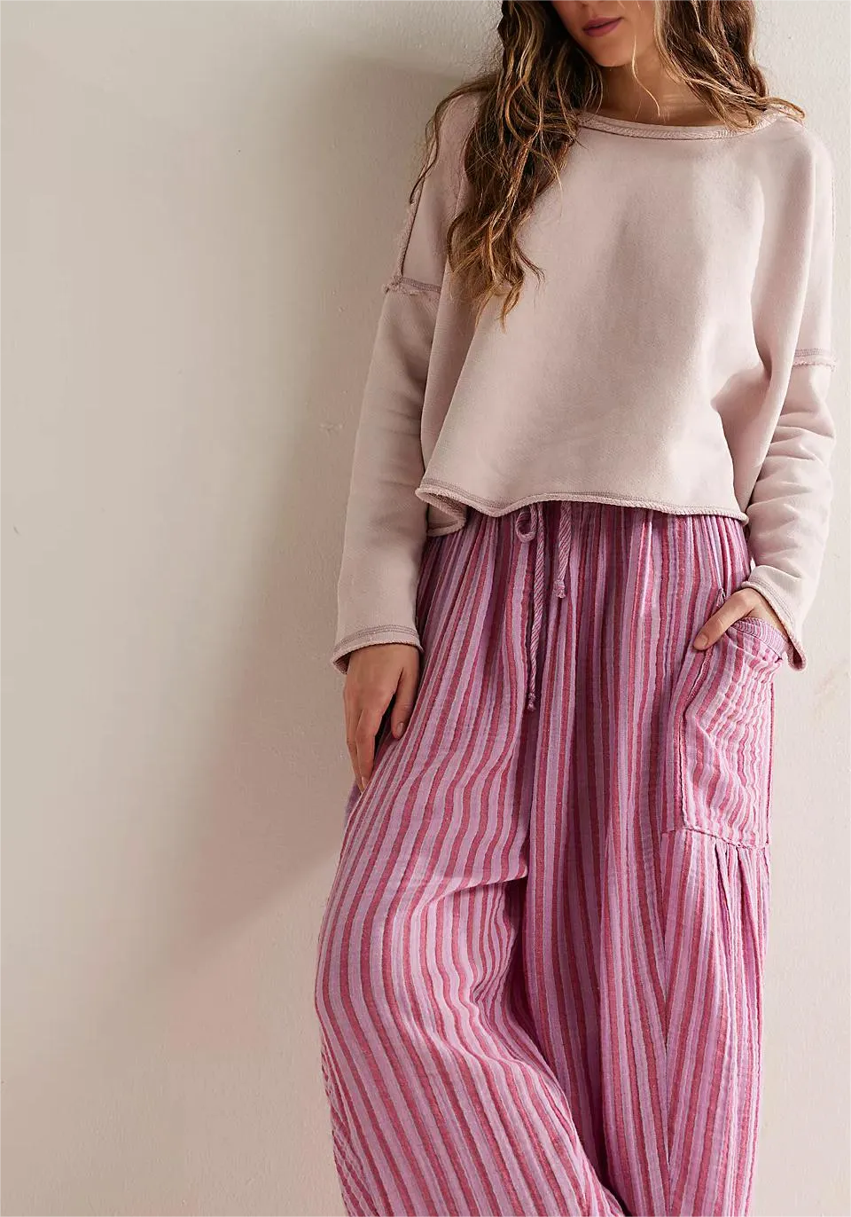 LuxeLines – Striped Comfort Pants