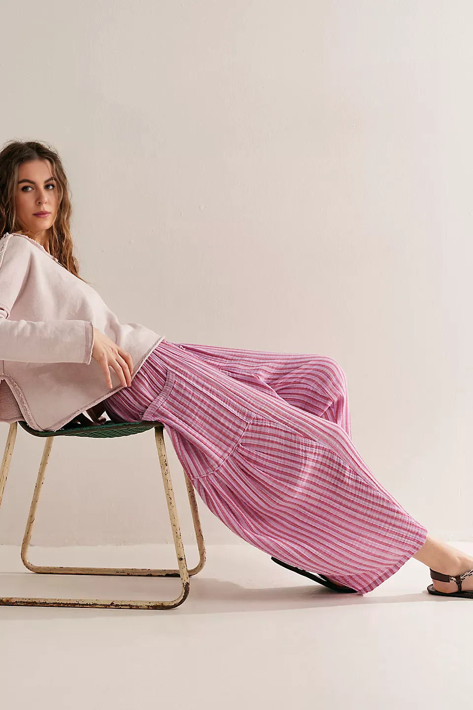 LuxeLines – Striped Comfort Pants