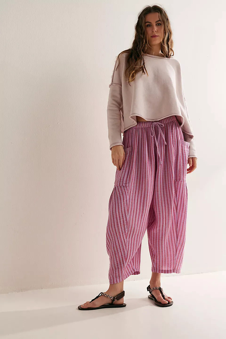 LuxeLines – Striped Comfort Pants