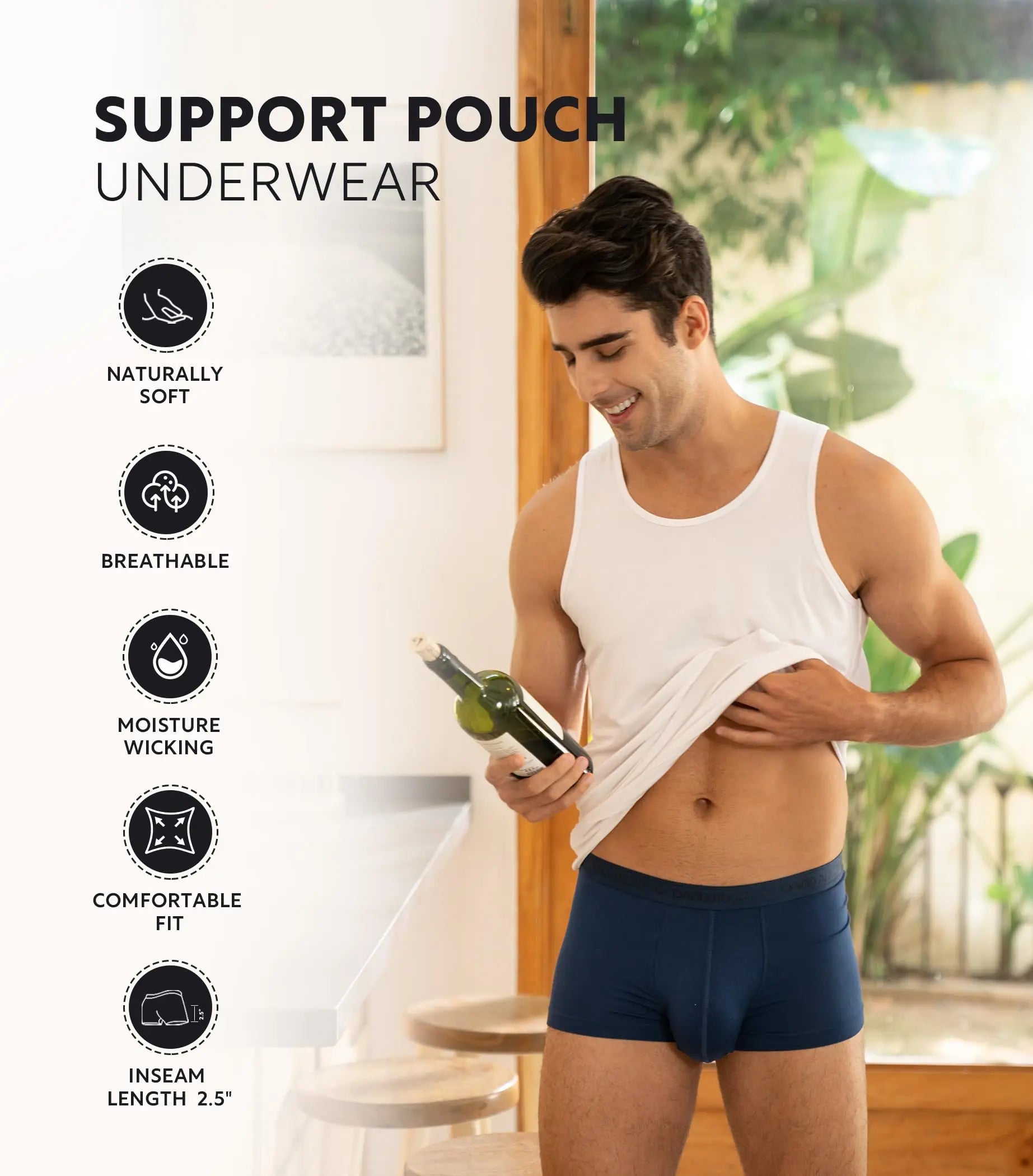 FreshCore – Breathable Ice Silk Support Trunks