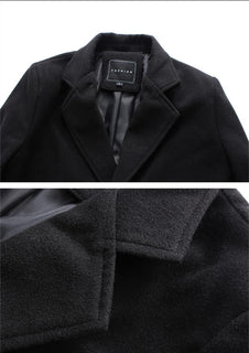 WinterCore – Men’s Single-Breasted Solid Color Jacket