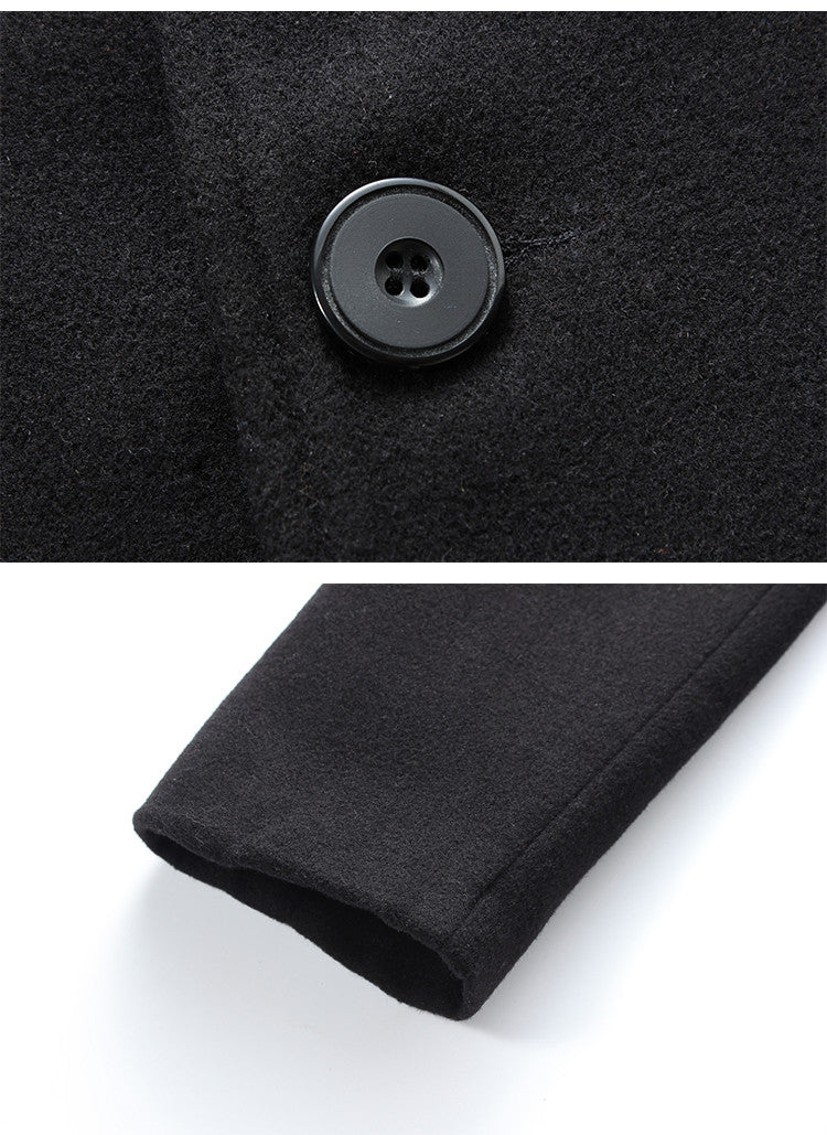 WinterCore – Men’s Single-Breasted Solid Color Jacket